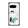 プレミアムスクエアケース with Pixelsnap［ おかべてつろう - 黒猫クロのとおりみち ］