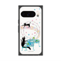 プレミアムスクエアケース with Pixelsnap［ おかべてつろう - 黒猫クロのとおりみち ］