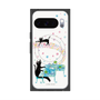 プレミアムスクエアケース with Pixelsnap［ おかべてつろう - 黒猫クロのとおりみち ］