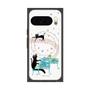 プレミアムスクエアケース with Pixelsnap［ おかべてつろう - 黒猫クロのとおりみち ］