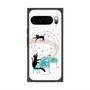プレミアムスクエアケース with Pixelsnap［ おかべてつろう - 黒猫クロのとおりみち ］