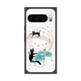 プレミアムスクエアケース with Pixelsnap［ おかべてつろう - 黒猫クロのとおりみち ］