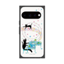 プレミアムスクエアケース with Pixelsnap［ おかべてつろう - 黒猫クロのとおりみち ］