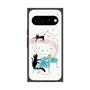 プレミアムスクエアケース with Pixelsnap［ おかべてつろう - 黒猫クロのとおりみち ］