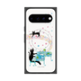 プレミアムスクエアケース with Pixelsnap［ おかべてつろう - 黒猫クロのとおりみち ］