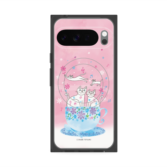 プレミアムスクエアケース with Pixelsnap［ おかべてつろう - きみとのあたたかい時間 ］
