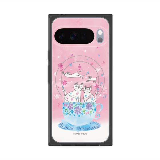 プレミアムスクエアケース with Pixelsnap［ おかべてつろう - きみとのあたたかい時間 ］