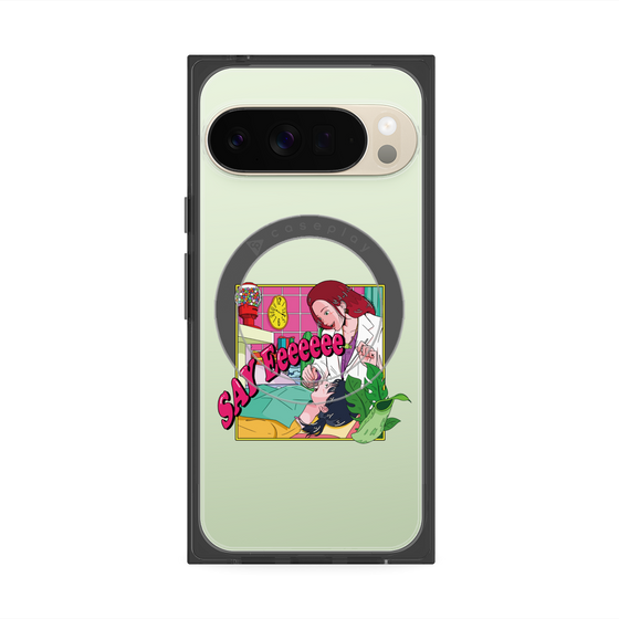 プレミアムスクエアケース with Pixelsnap［ SAY Eeeeeee ］