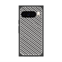 プレミアムスクエアケース with Pixelsnap［ Small Stripe - Gray × Black ］