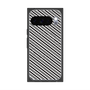 プレミアムスクエアケース with Pixelsnap［ Small Stripe - Gray × Black ］