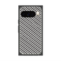 プレミアムスクエアケース with Pixelsnap［ Small Stripe - Gray × Black ］