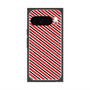 プレミアムスクエアケース with Pixelsnap［ Small Stripe - Red × Black ］
