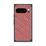 プレミアムスクエアケース with Pixelsnap［ Small Stripe - Red × Black ］