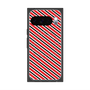 プレミアムスクエアケース with Pixelsnap［ Small Stripe - Red × Black ］