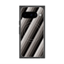 プレミアムスクエアケース with Pixelsnap［ Middle Stripe - Black ］