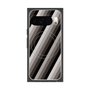 プレミアムスクエアケース with Pixelsnap［ Middle Stripe - Black ］