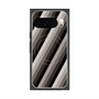 プレミアムスクエアケース with Pixelsnap［ Middle Stripe - Black ］