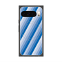 プレミアムスクエアケース with Pixelsnap［ Middle Stripe - Blue ］