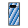 プレミアムスクエアケース with Pixelsnap［ Middle Stripe - Blue ］