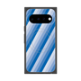 プレミアムスクエアケース with Pixelsnap［ Middle Stripe - Blue ］