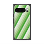 プレミアムスクエアケース with Pixelsnap［ Middle Stripe - Green ］