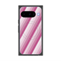 プレミアムスクエアケース with Pixelsnap［ Middle Stripe - Pink ］