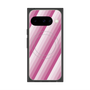 プレミアムスクエアケース with Pixelsnap［ Middle Stripe - Pink ］