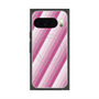 プレミアムスクエアケース with Pixelsnap［ Middle Stripe - Pink ］