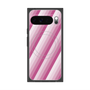 プレミアムスクエアケース with Pixelsnap［ Middle Stripe - Pink ］