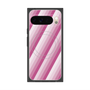 プレミアムスクエアケース with Pixelsnap［ Middle Stripe - Pink ］