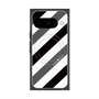 プレミアムスクエアケース with Pixelsnap［ Big Stripe - Black × Gray ］