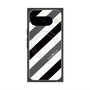 プレミアムスクエアケース with Pixelsnap［ Big Stripe - Black × Gray ］