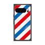 プレミアムスクエアケース with Pixelsnap［ Big Stripe - Red × Blue ］