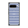 プレミアムスクエアケース with Pixelsnap［ Small Border - Navy ］