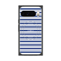 プレミアムスクエアケース with Pixelsnap［ Small Border - Navy ］