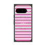 プレミアムスクエアケース with Pixelsnap［ Small Border - Pink ］