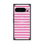 プレミアムスクエアケース with Pixelsnap［ Small Border - Pink ］