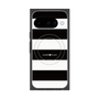 プレミアムスクエアケース with Pixelsnap［ Big Border - Black ］