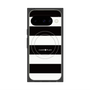 プレミアムスクエアケース with Pixelsnap［ Big Border - Black ］