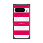 プレミアムスクエアケース with Pixelsnap［ Big Border - Pink ］