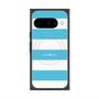 プレミアムスクエアケース with Pixelsnap［ Big Border - Blue ］