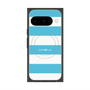 プレミアムスクエアケース with Pixelsnap［ Big Border - Blue ］