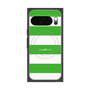 プレミアムスクエアケース with Pixelsnap［ Big Border - Green ］
