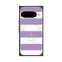 プレミアムスクエアケース with Pixelsnap［ Big Border - Purple ］