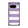 プレミアムスクエアケース with Pixelsnap［ Big Border - Purple ］