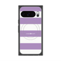 プレミアムスクエアケース with Pixelsnap［ Big Border - Purple ］