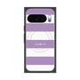 プレミアムスクエアケース with Pixelsnap［ Big Border - Purple ］