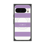 プレミアムスクエアケース with Pixelsnap［ Big Border - Purple ］