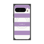 プレミアムスクエアケース with Pixelsnap［ Big Border - Purple ］