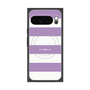 プレミアムスクエアケース with Pixelsnap［ Big Border - Purple ］